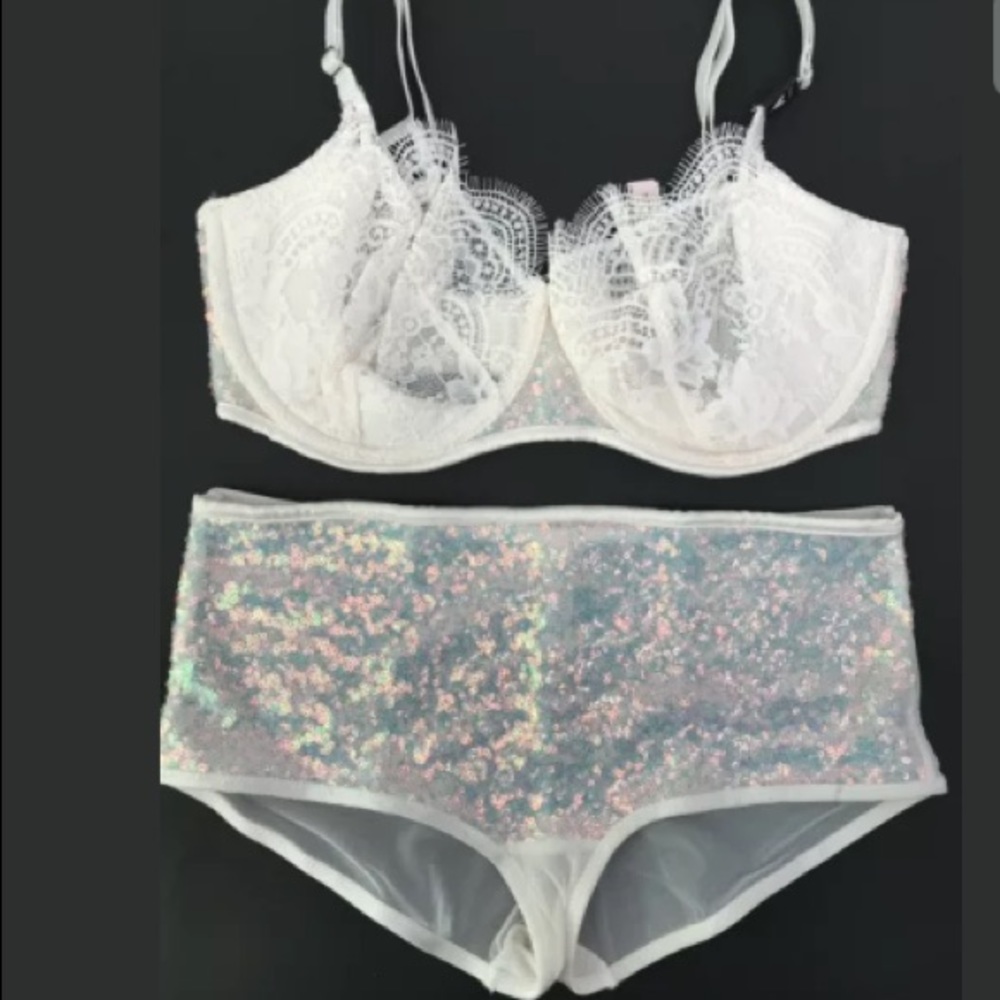 Victoria's Secret Dream Angels Bra Panty 32DDD S